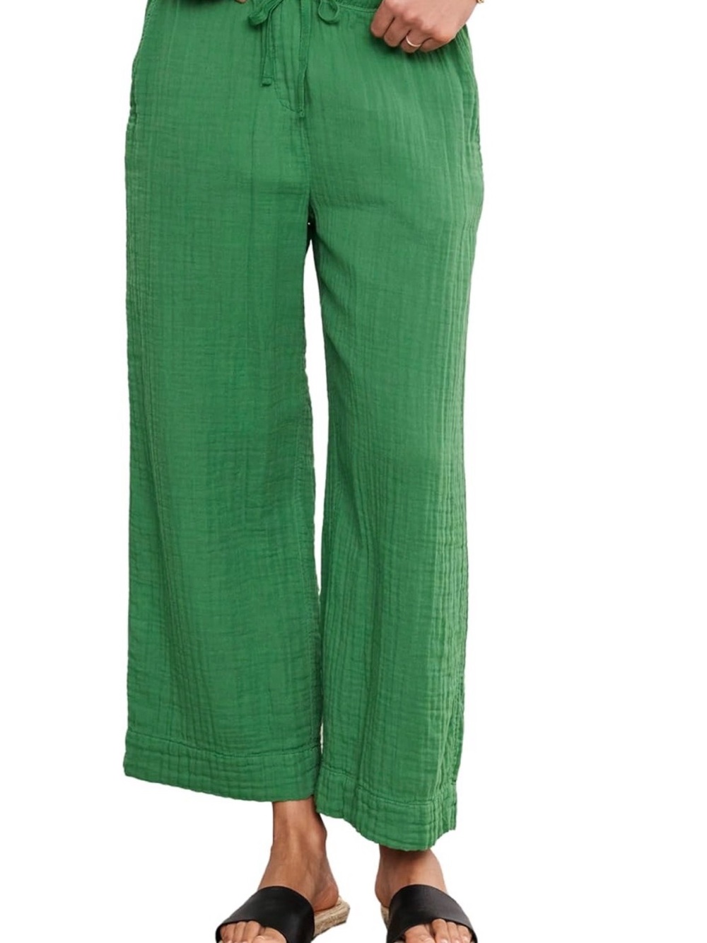 Velvet by Graham & Spencer Women's Franny Cotton Gauze Pant Color: Grass